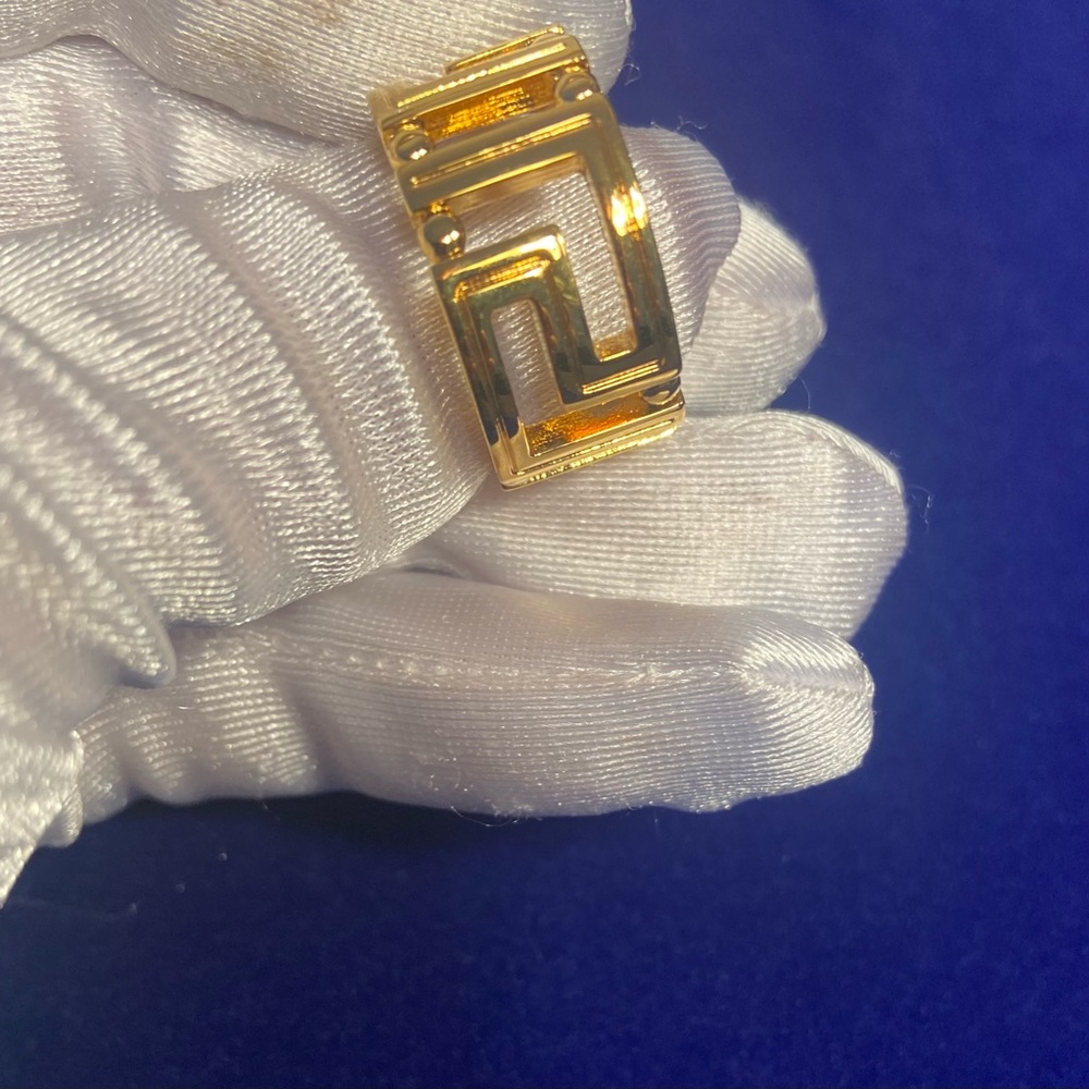 🔥 VERSACE ~ FIRM ~ Greca ~ Ring ~ Sz 21 ~ NWT ~ Authentic ✨💫✨ - Picture 8 of 14